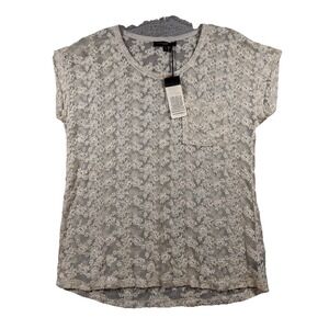 Sanctuary  Silk Lace Short Sleeve Blouse NWT‎